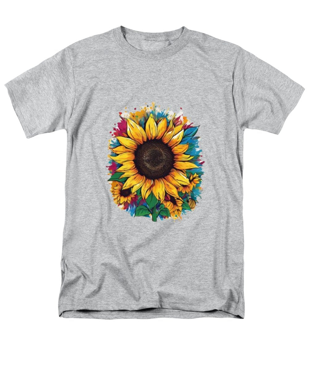 Colorful Sunflower - Men's T-Shirt  (Regular Fit)