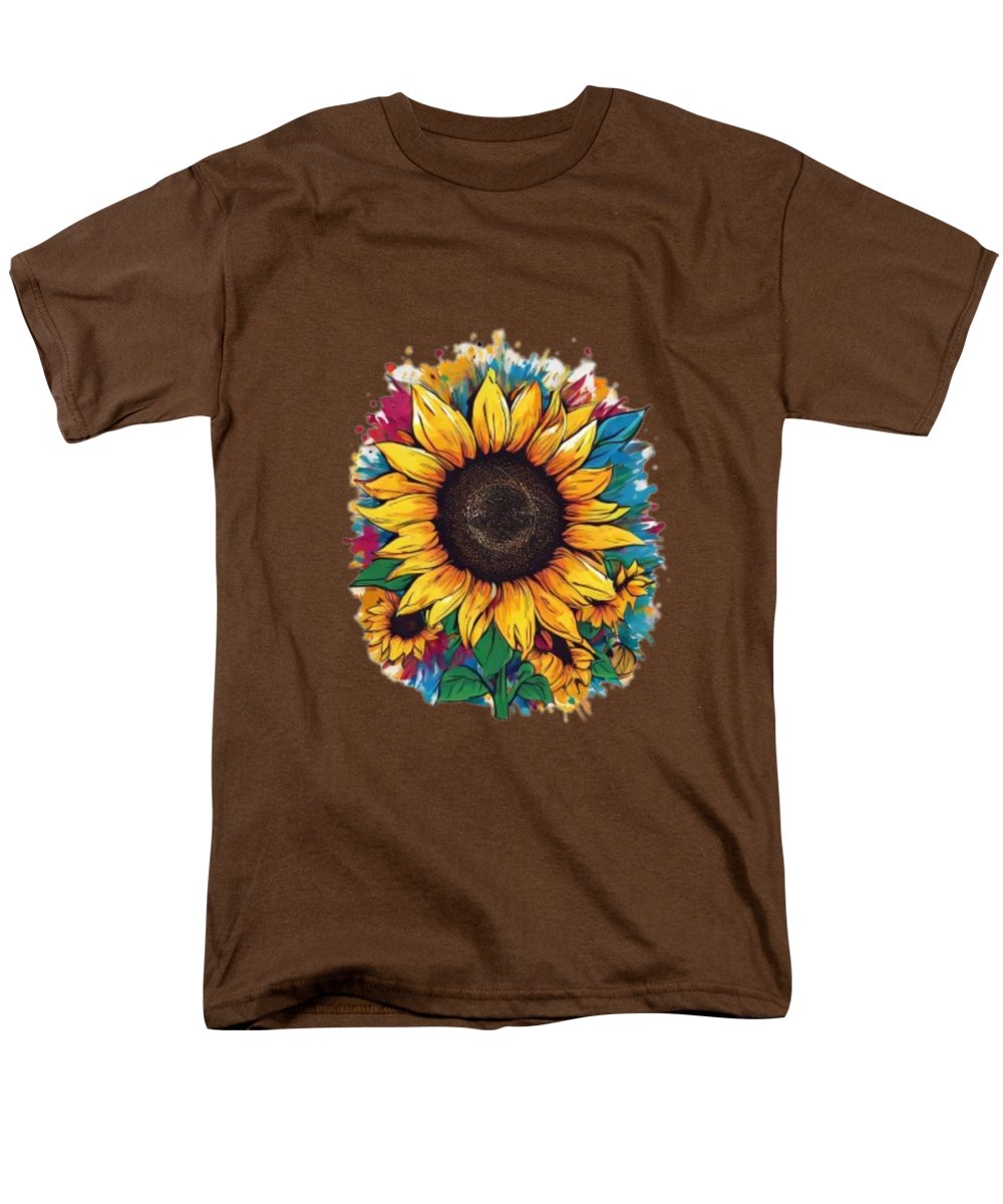 Colorful Sunflower - Men's T-Shirt  (Regular Fit)
