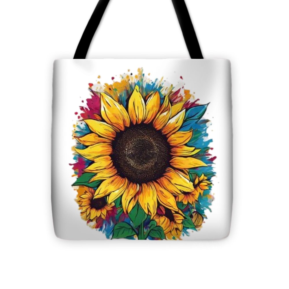 Colorful Sunflower - Tote Bag