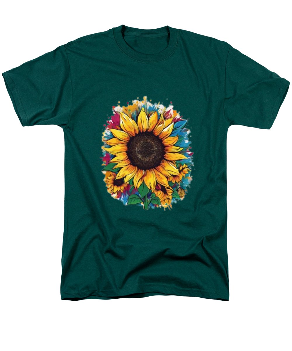 Colorful Sunflower - Men's T-Shirt  (Regular Fit)
