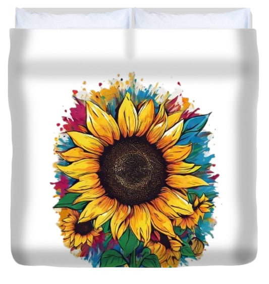 Colorful Sunflower - Duvet Cover
