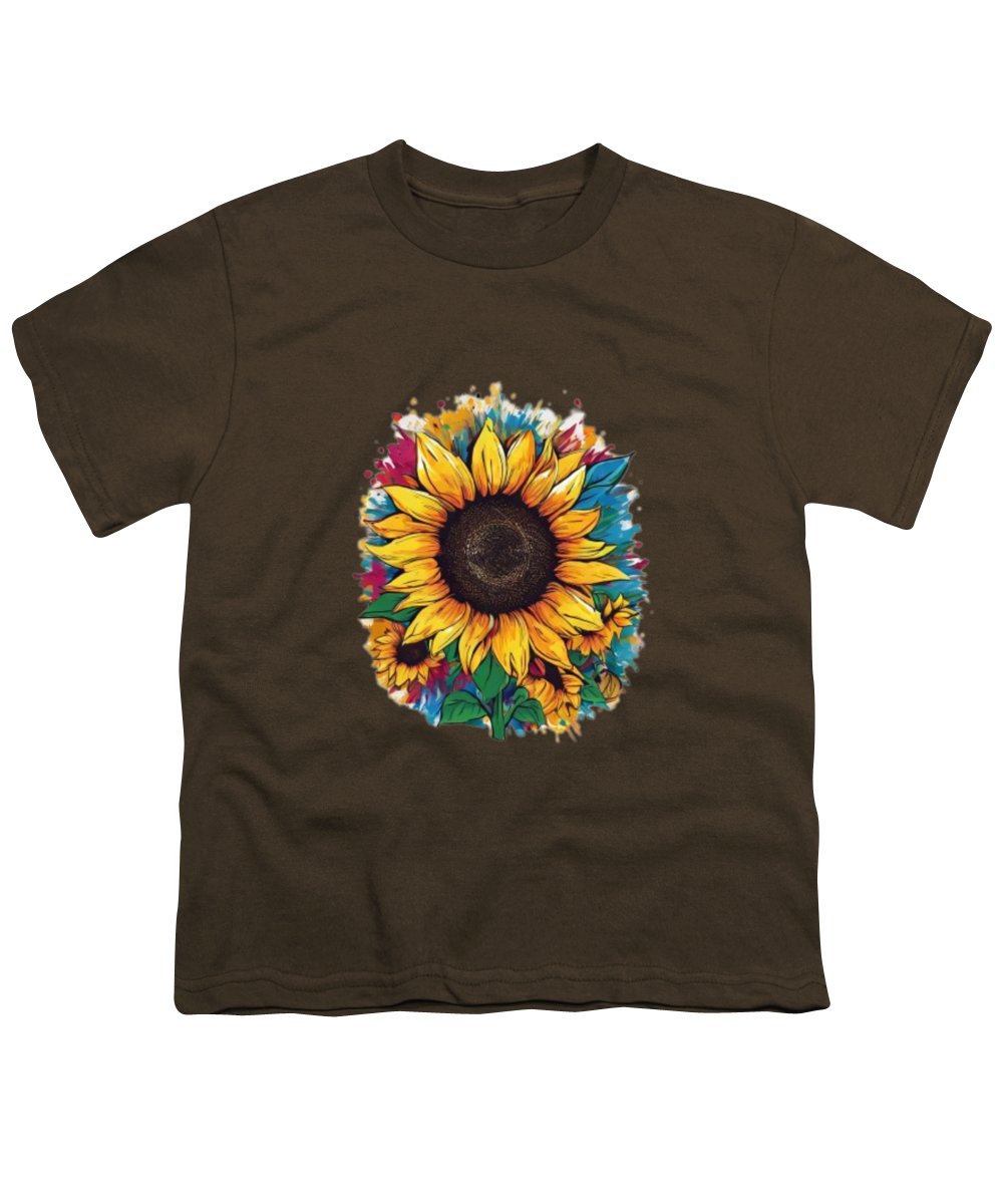 Colorful Sunflower - Youth T-Shirt