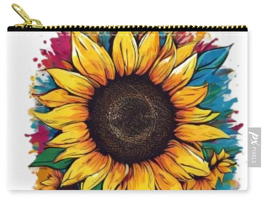 Colorful Sunflower - Zip Pouch