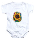 Colorful Sunflower - Baby Onesie