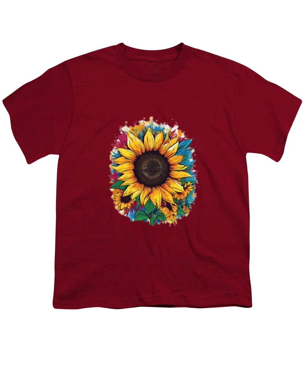 Colorful Sunflower - Youth T-Shirt