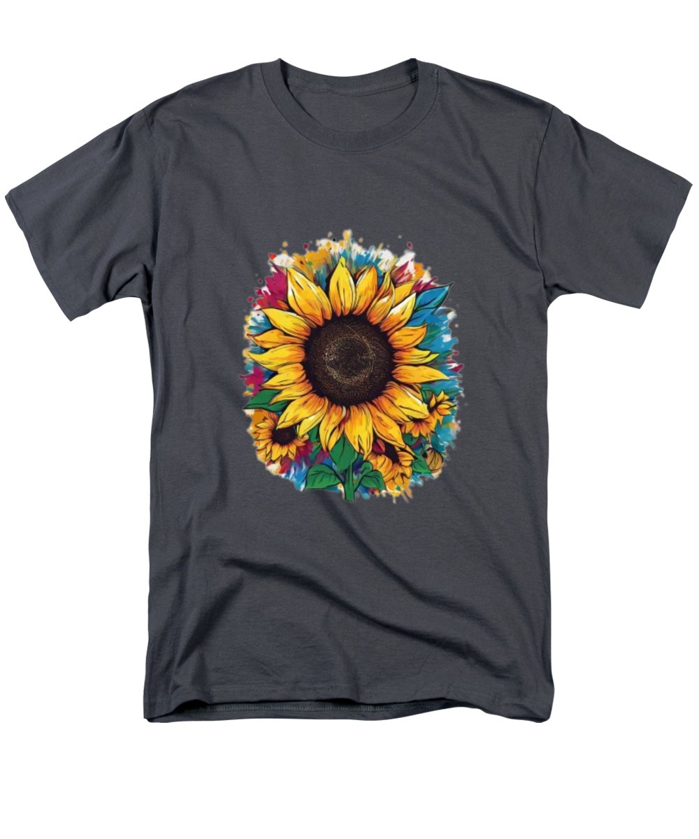 Colorful Sunflower - Men's T-Shirt  (Regular Fit)