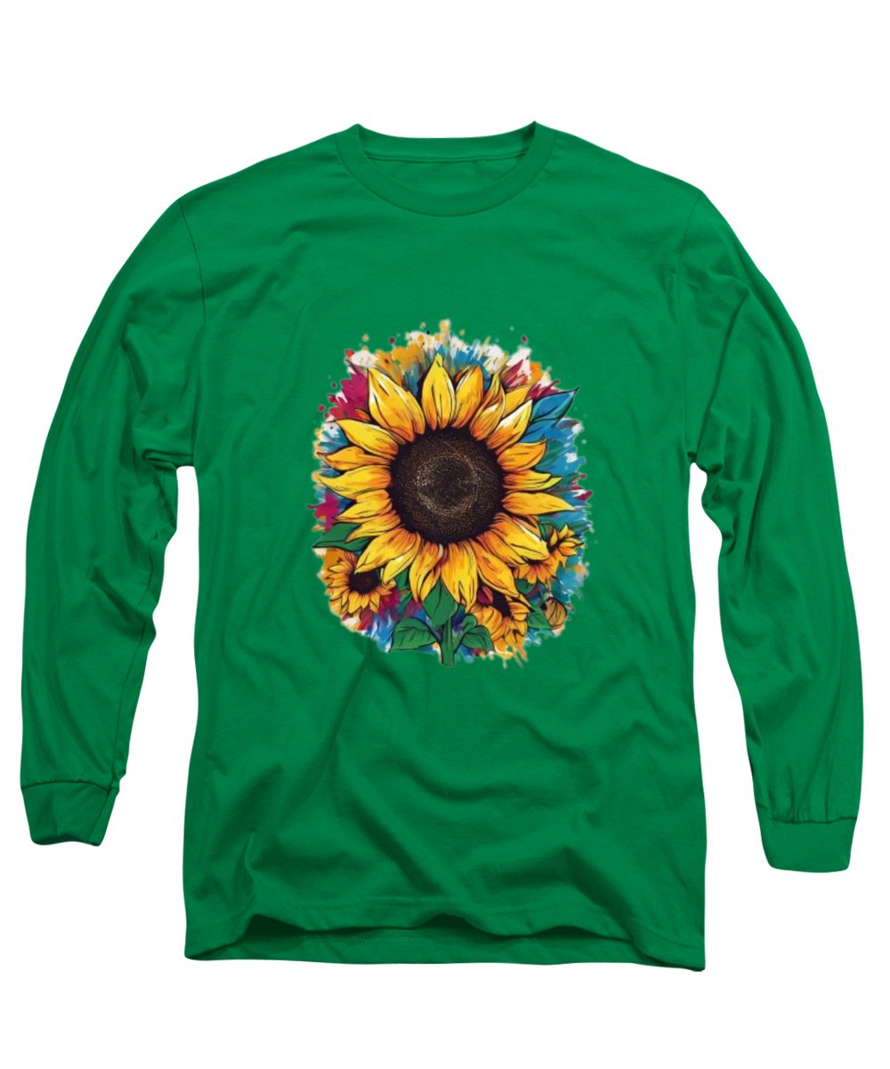 Colorful Sunflower - Long Sleeve T-Shirt