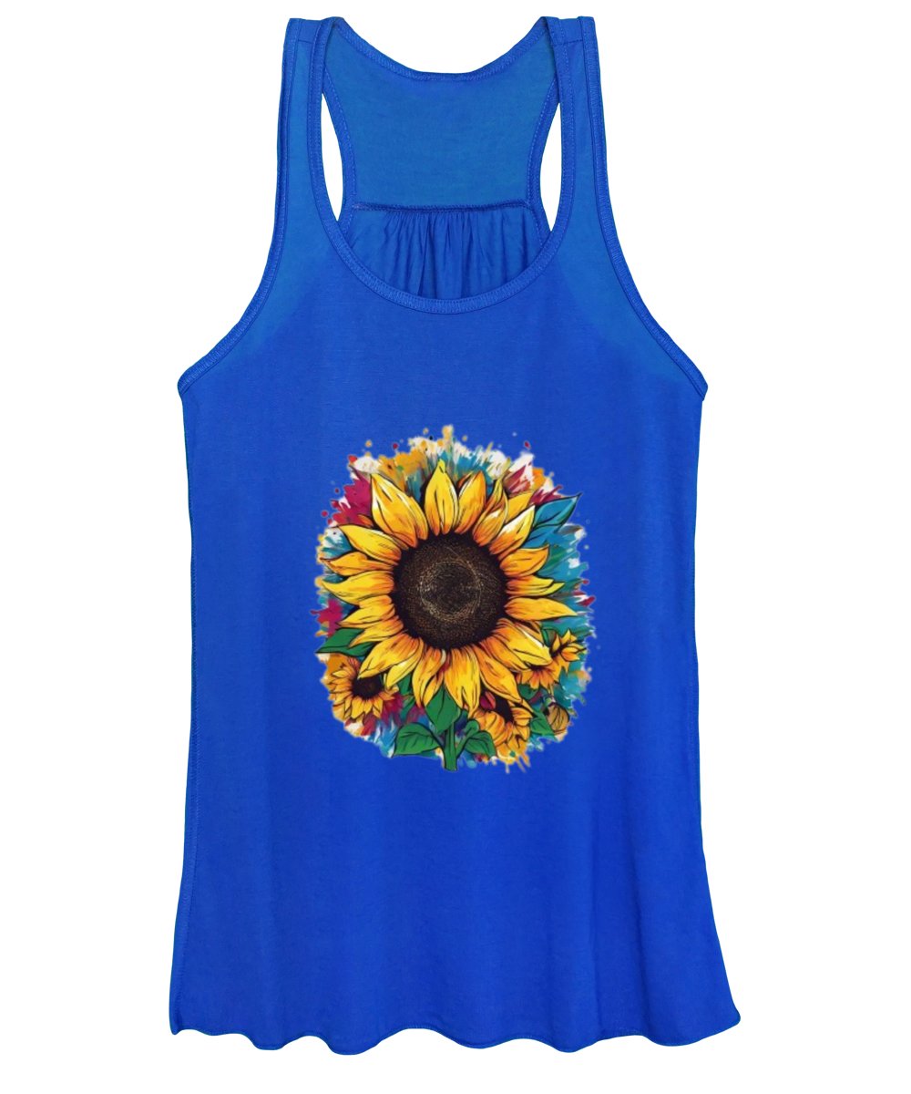 Colorful Sunflower - Women's Tank Top