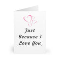 The Forever Love Collection: Just Because Greeting Cards (5 Pack)