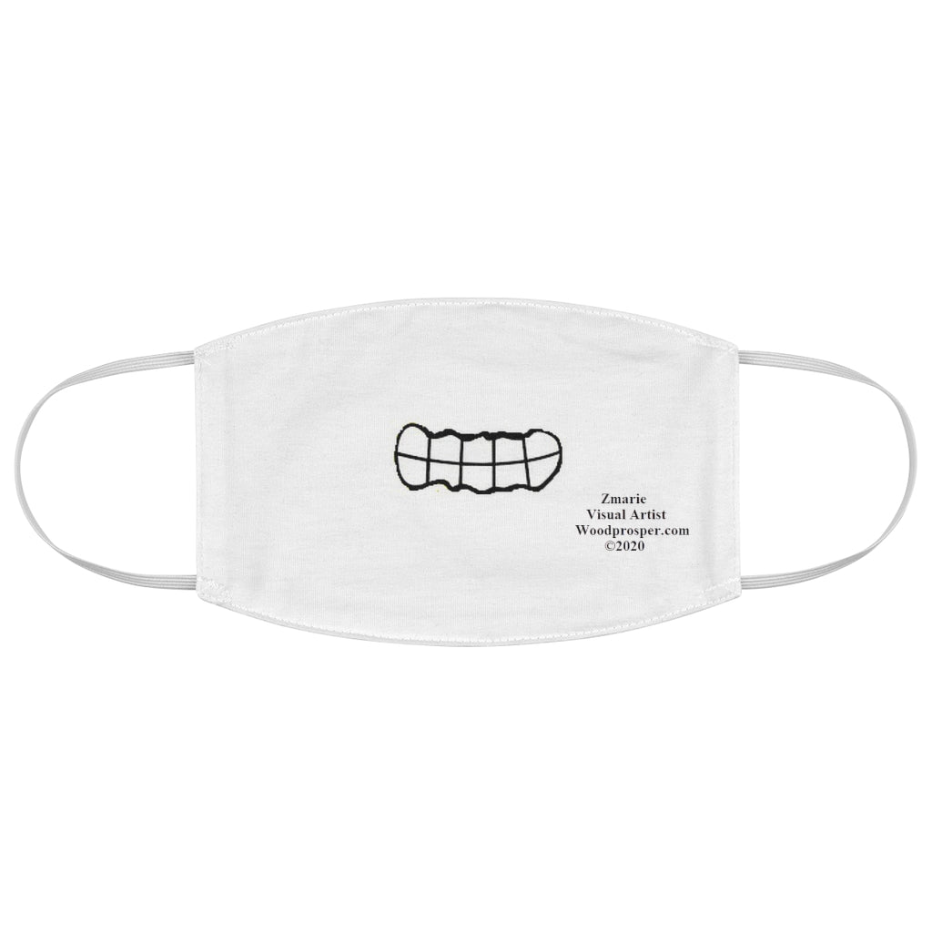 Emoji Mood Mask- Grinning Facial Expression Fabric Mask