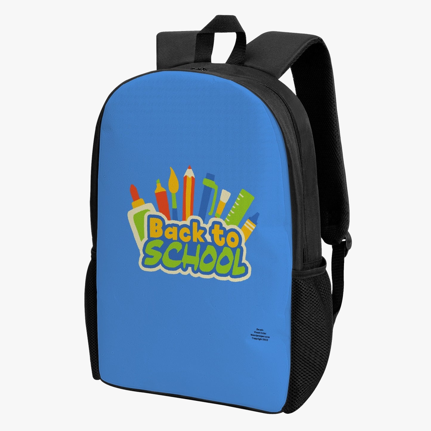 Back To School Kid's School Backpack (Blue)