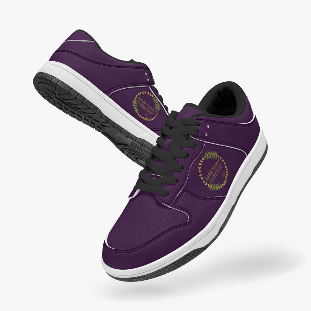 ABAM Center Dunk Stylish Low-Top Leather Sneakers