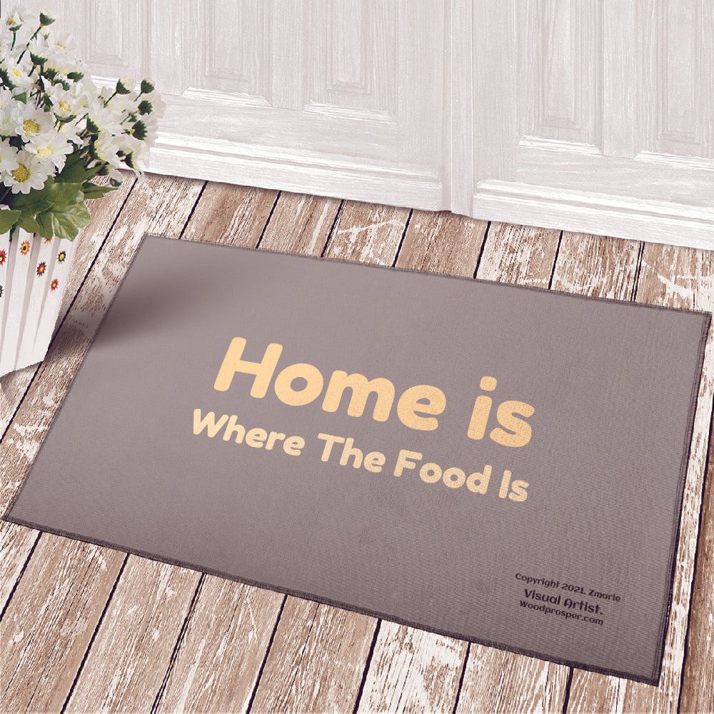 Home is where the food is Doormat