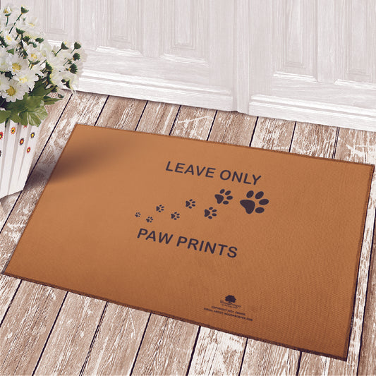 Leave only Paw Prints Doormat