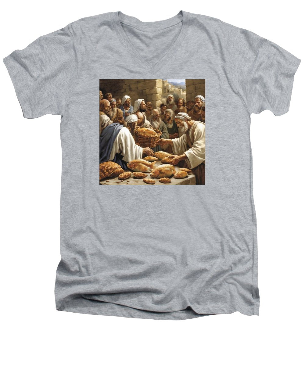 Feeding The Five Thousand - Men's V-Neck T-Shirt