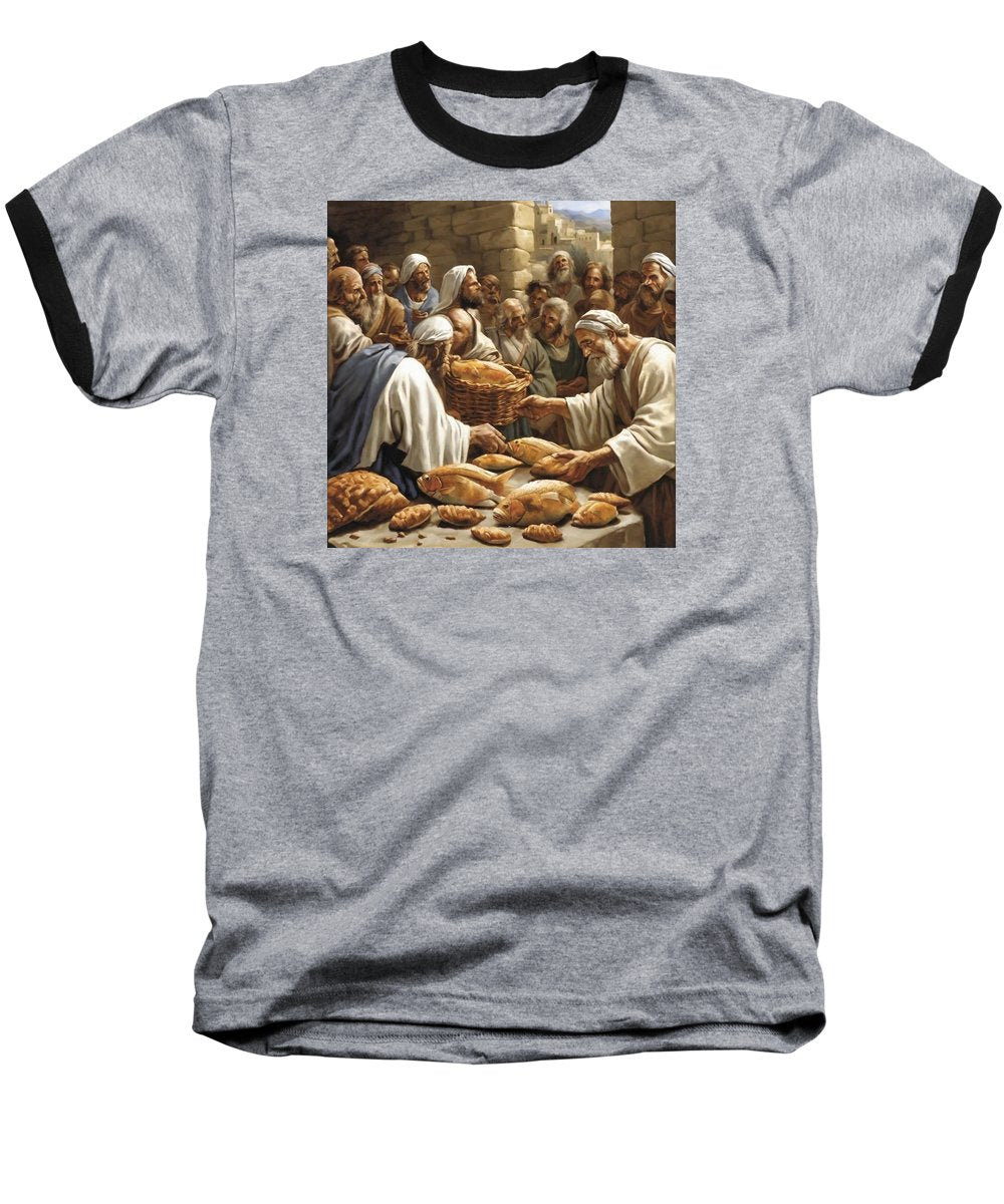 Feeding The Five Thousand - Baseball T-Shirt