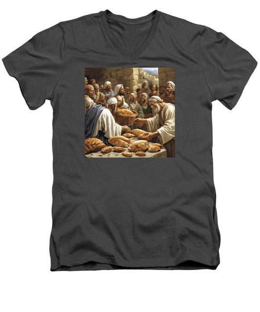 Feeding The Five Thousand - Men's V-Neck T-Shirt