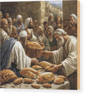 Feeding The Five Thousand - Wood Print