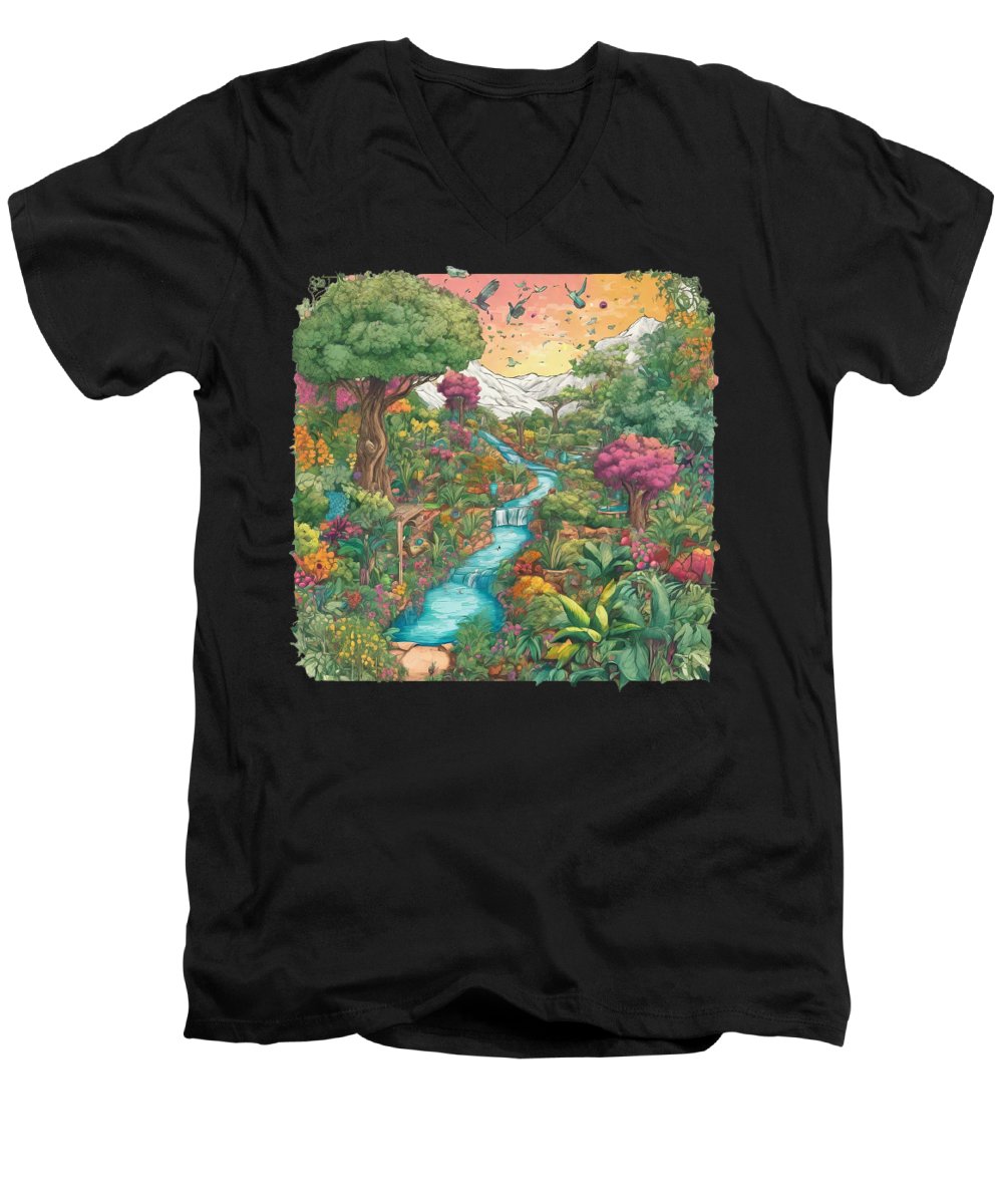 Garden of Eden - Men's V-Neck T-Shirt