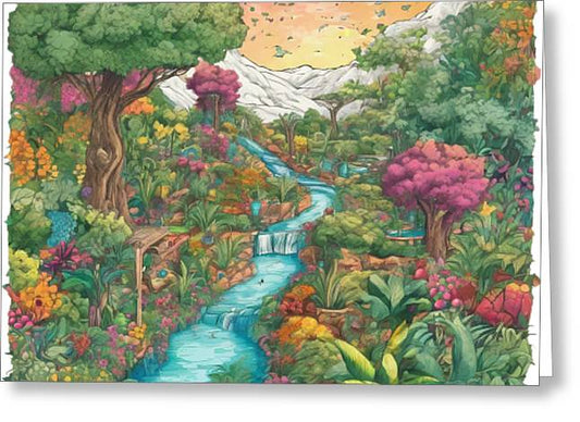 Garden of Eden - Greeting Card