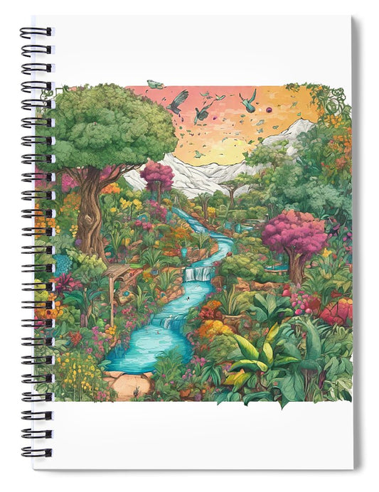 Garden of Eden - Spiral Notebook