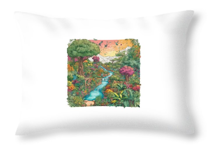 Garden of Eden - Throw Pillow