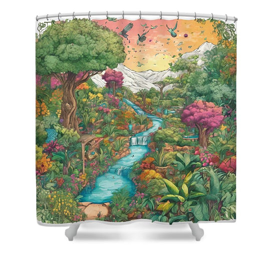 Garden of Eden - Shower Curtain