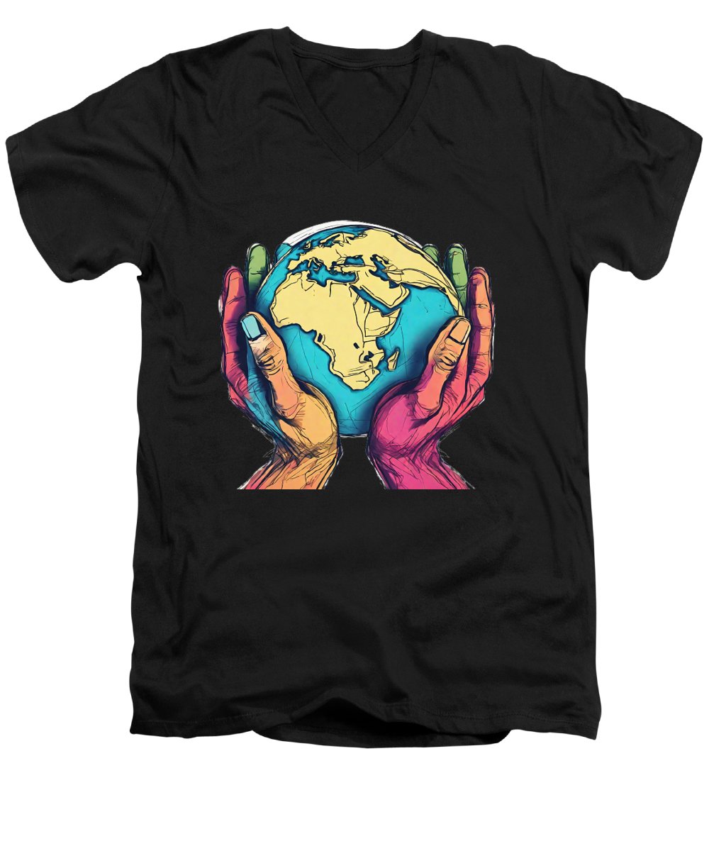 God's Creation - Men's V-Neck T-Shirt