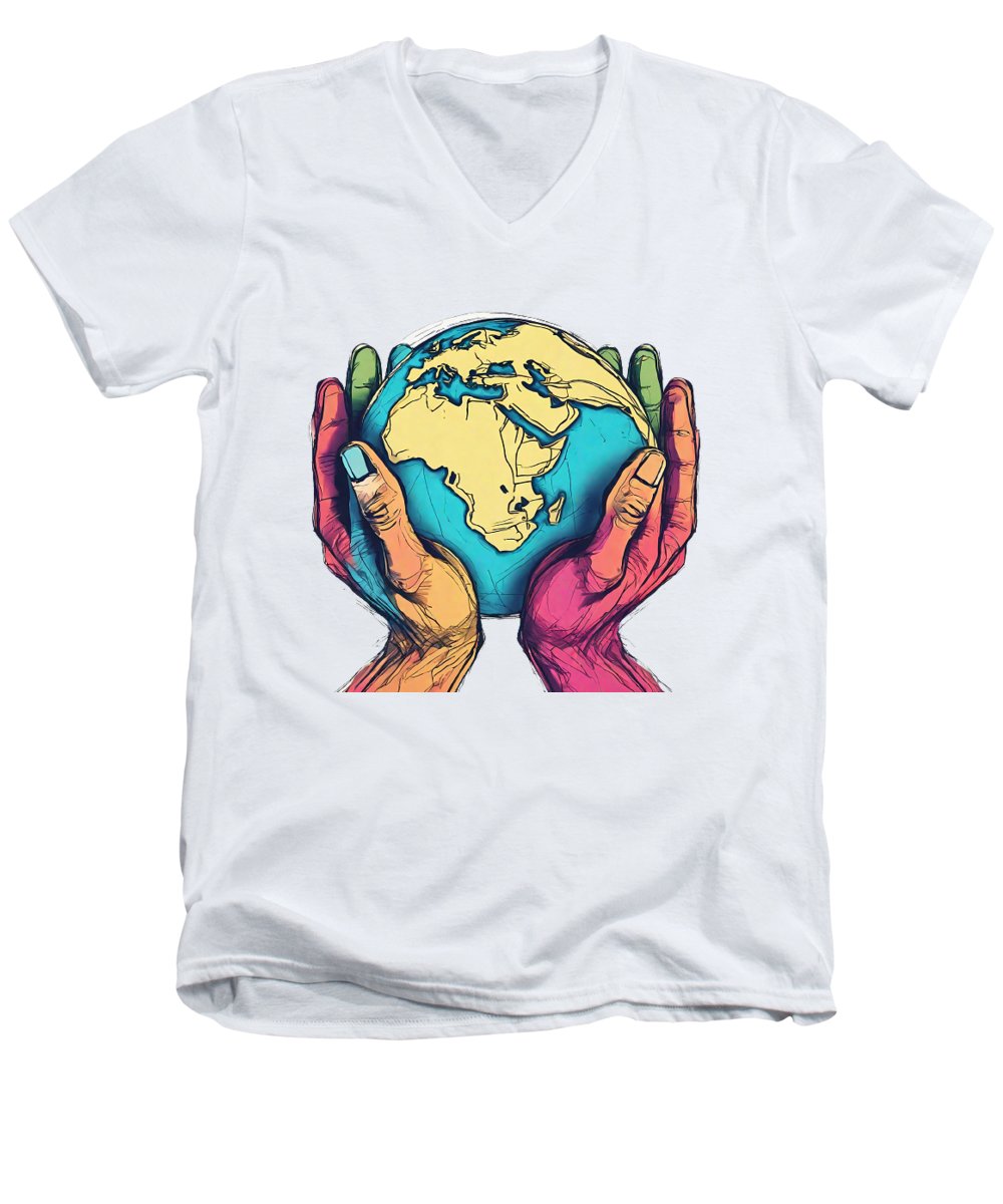 God's Creation - Men's V-Neck T-Shirt