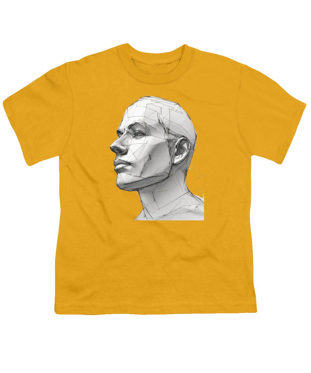 Human Face Sketch - Youth T-Shirt