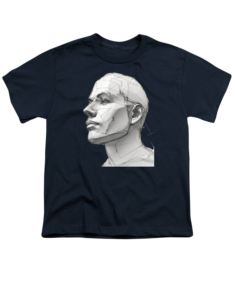 Human Face Sketch - Youth T-Shirt