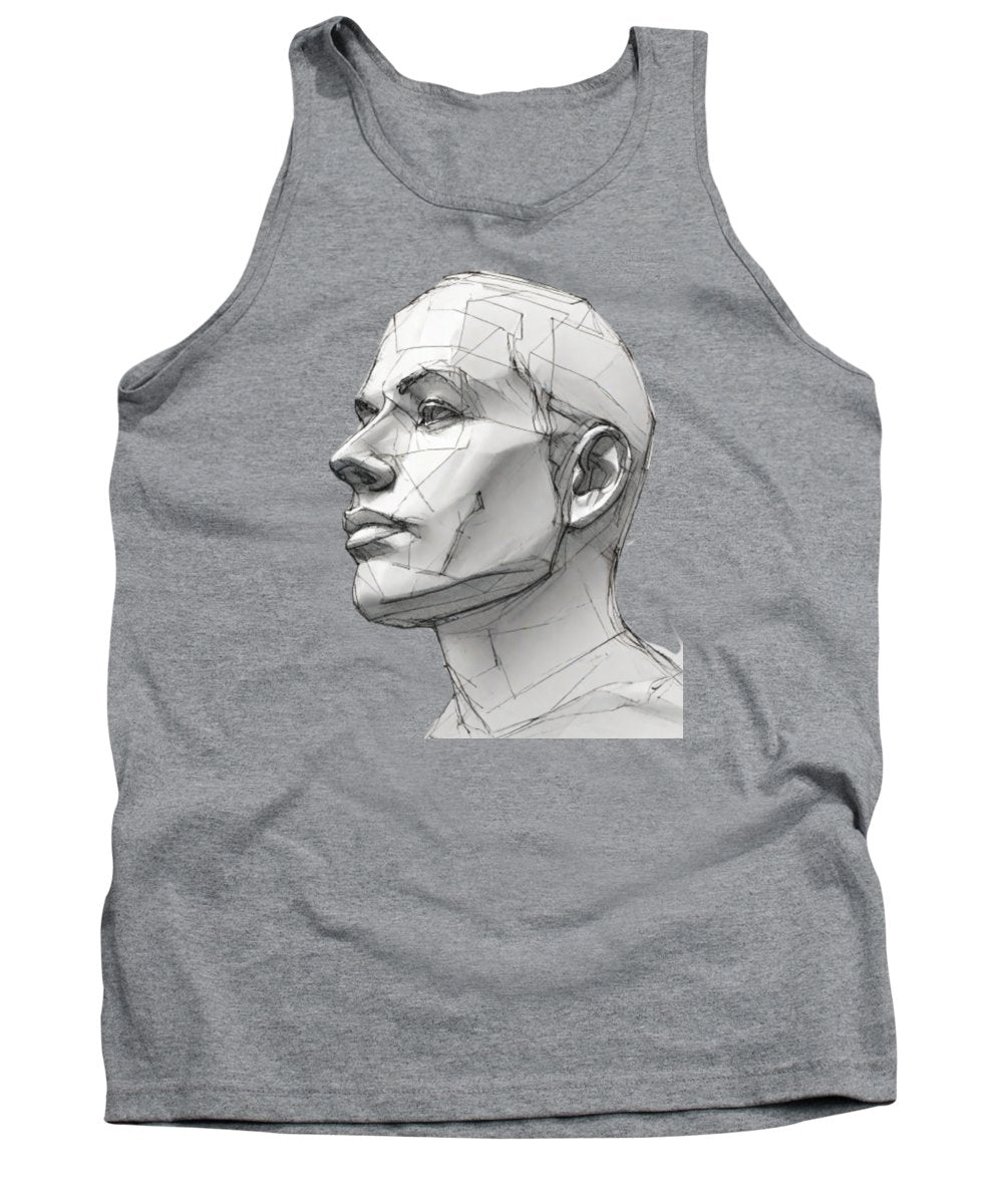 Human Face Sketch - Tank Top