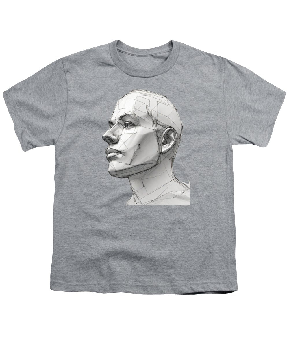 Human Face Sketch - Youth T-Shirt