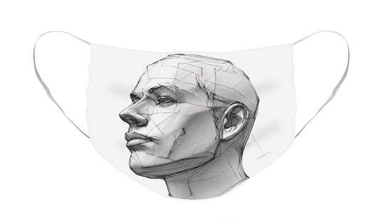 Human Face Sketch - Face Mask