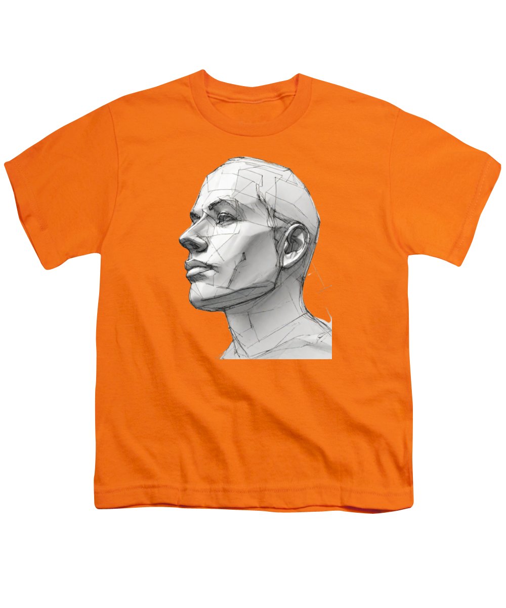 Human Face Sketch - Youth T-Shirt