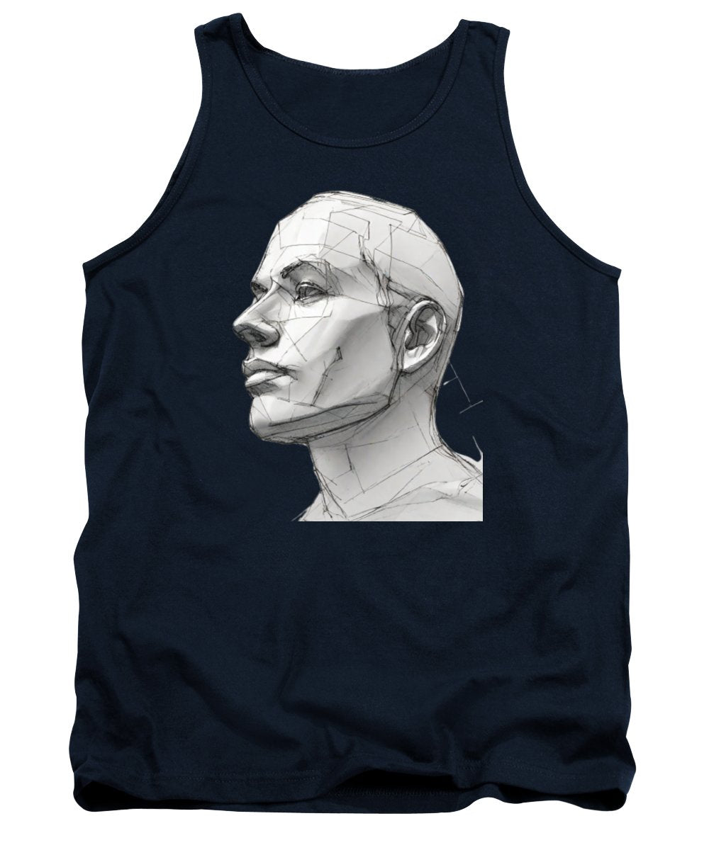 Human Face Sketch - Tank Top