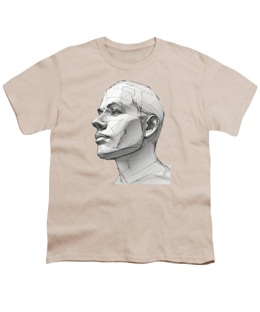 Human Face Sketch - Youth T-Shirt