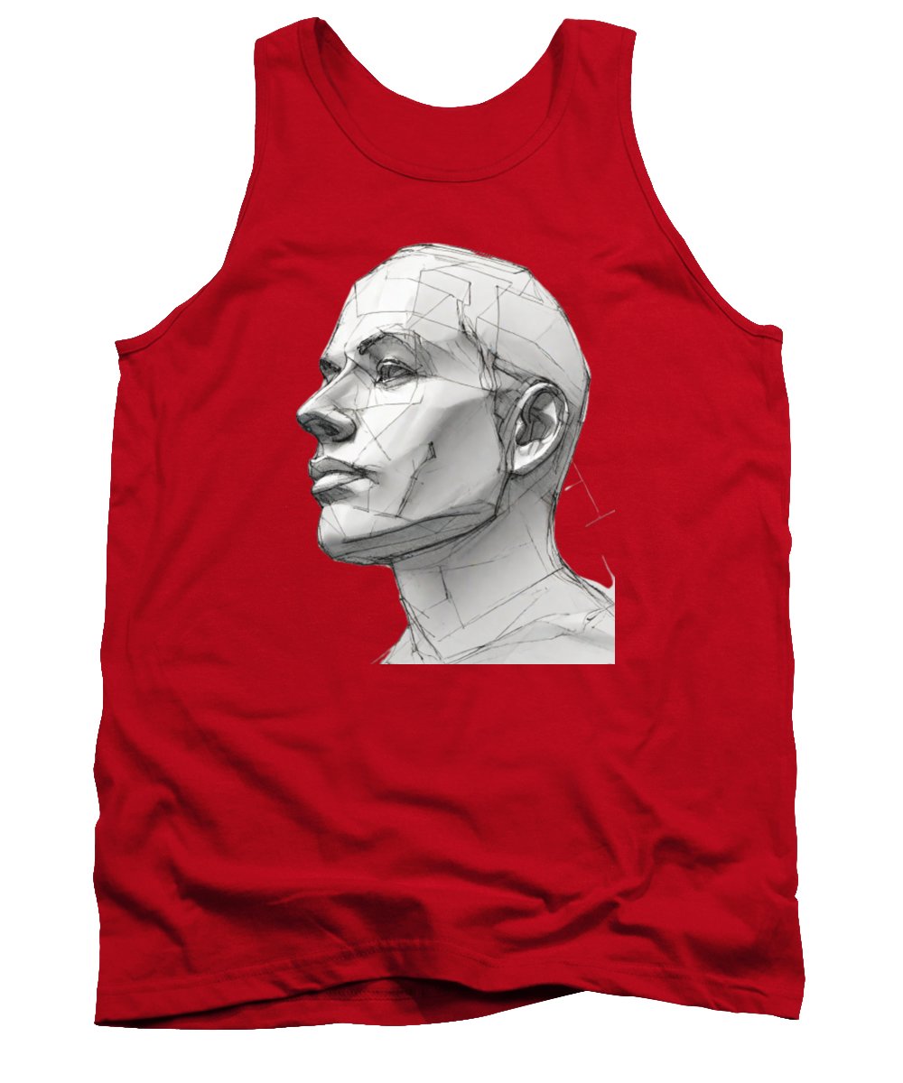 Human Face Sketch - Tank Top
