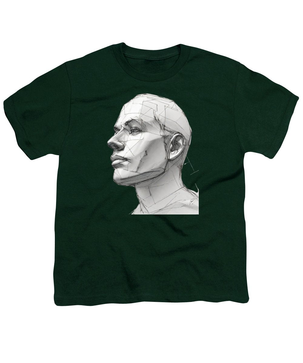 Human Face Sketch - Youth T-Shirt