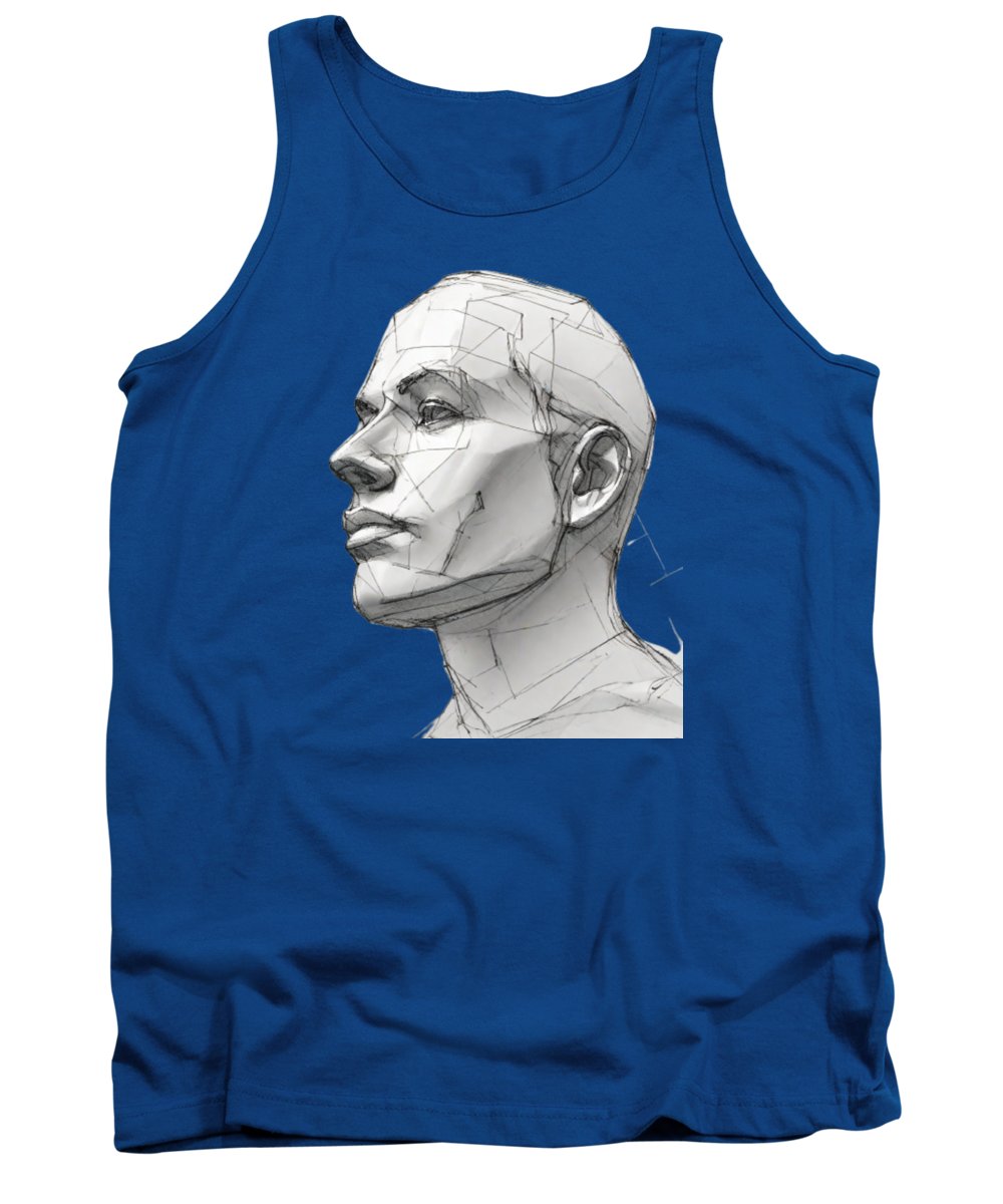 Human Face Sketch - Tank Top