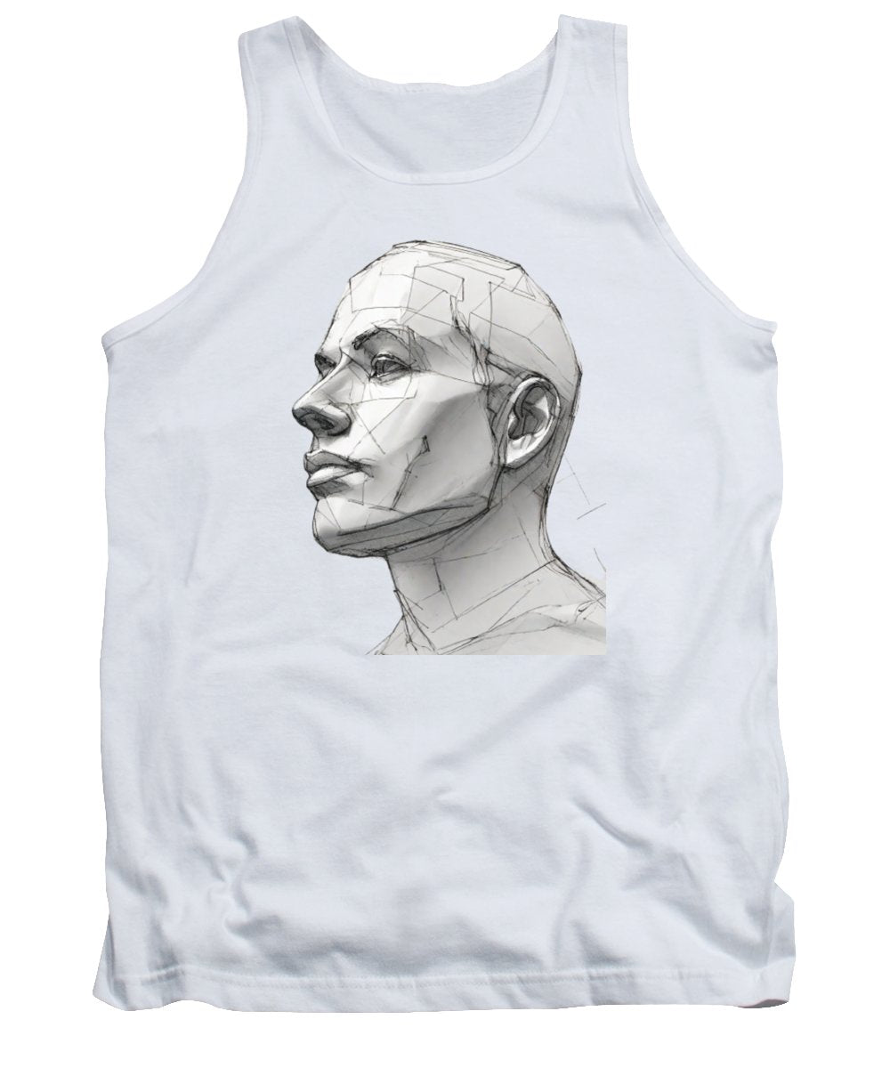 Human Face Sketch - Tank Top
