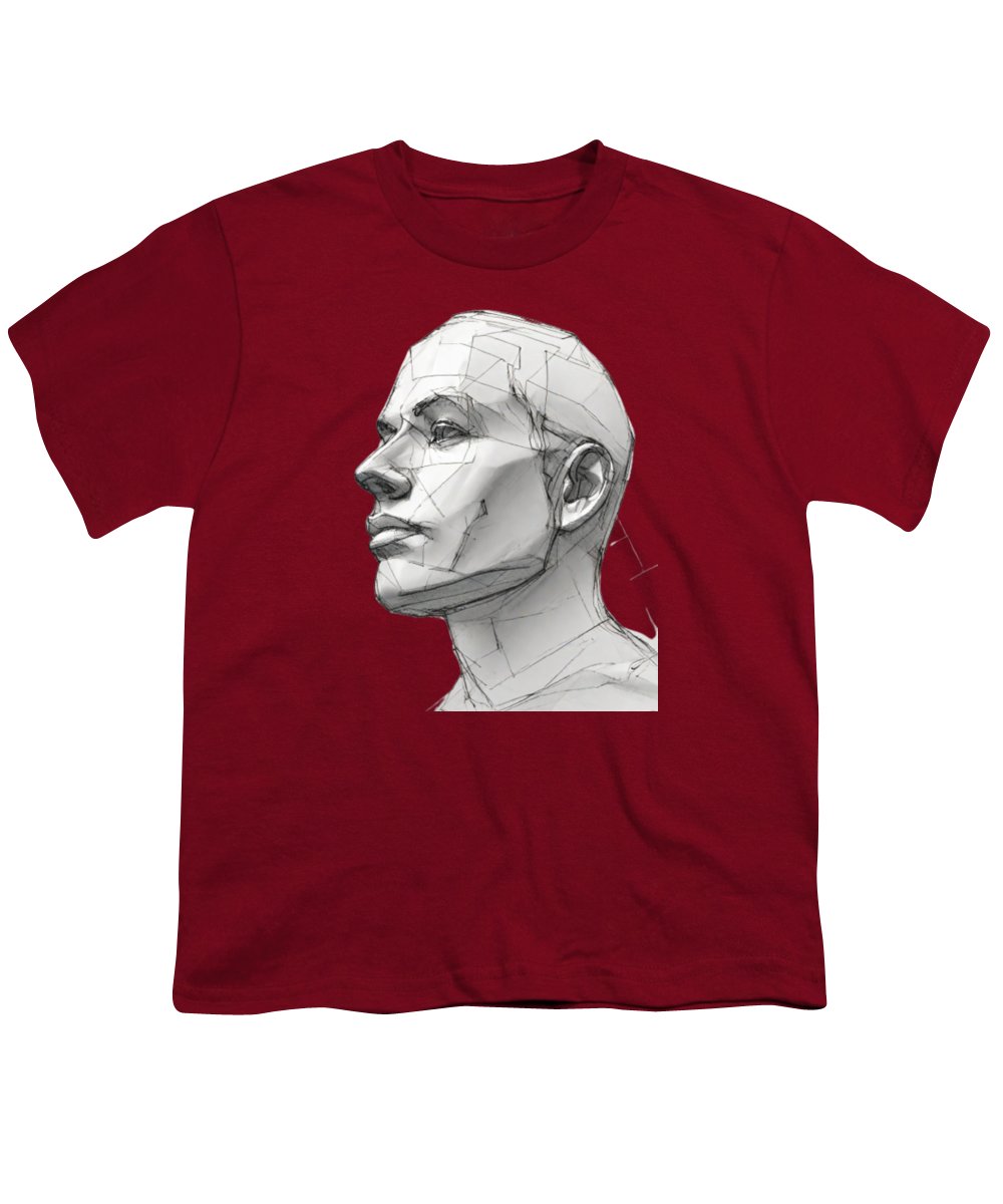 Human Face Sketch - Youth T-Shirt