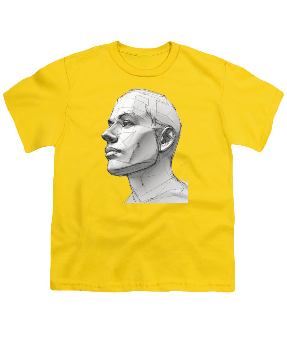 Human Face Sketch - Youth T-Shirt