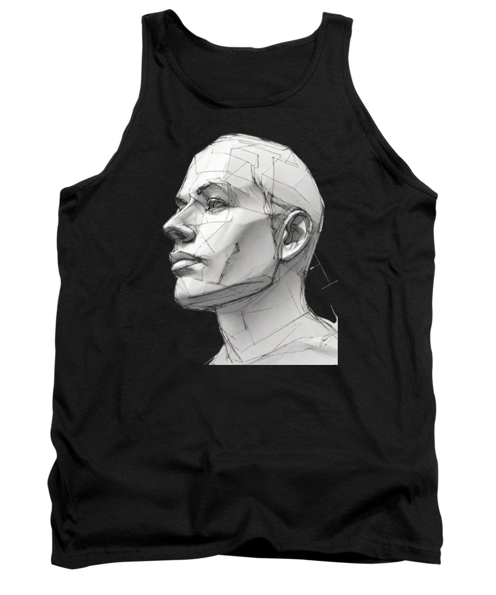 Human Face Sketch - Tank Top