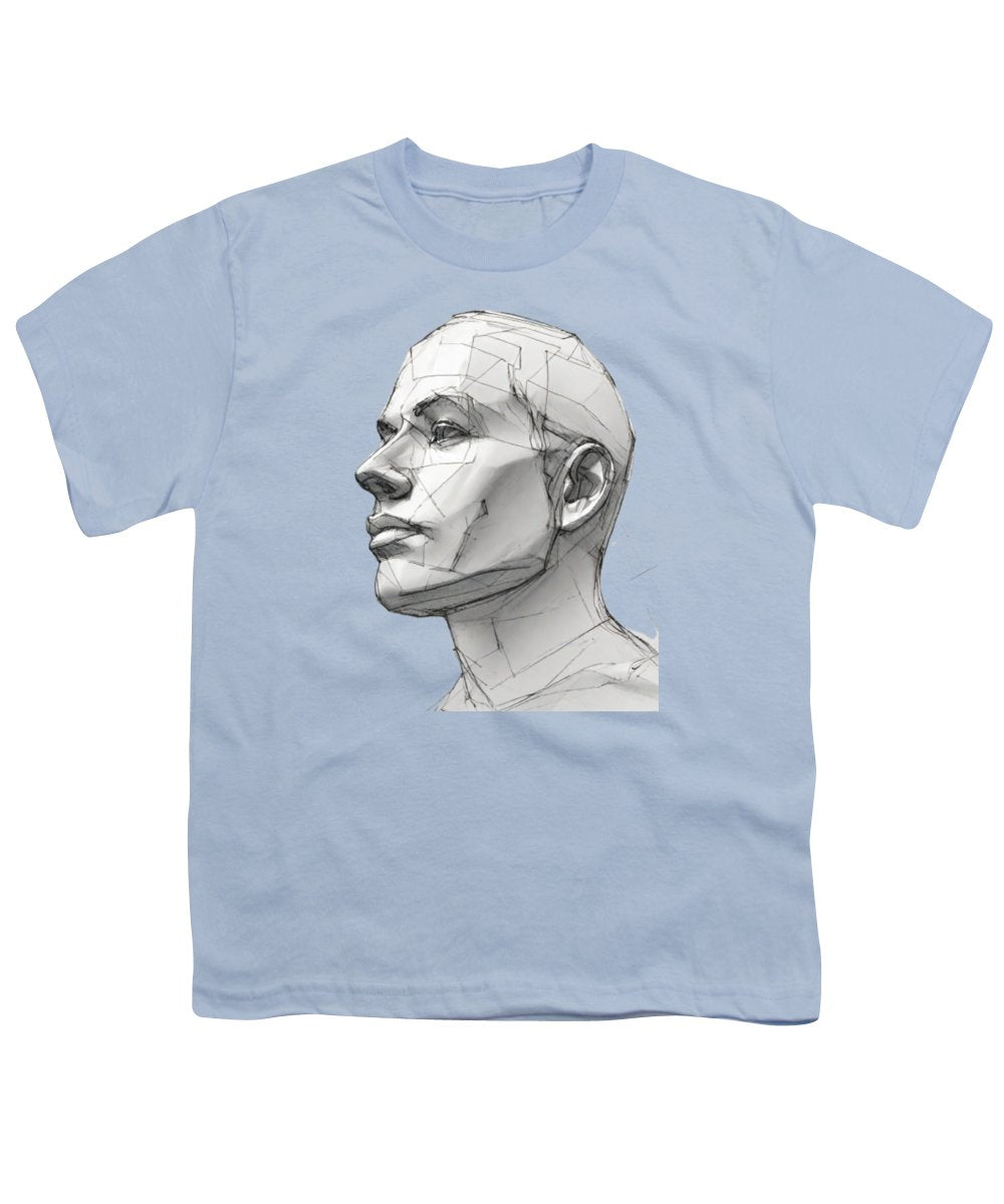 Human Face Sketch - Youth T-Shirt