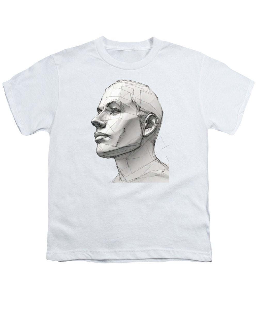 Human Face Sketch - Youth T-Shirt