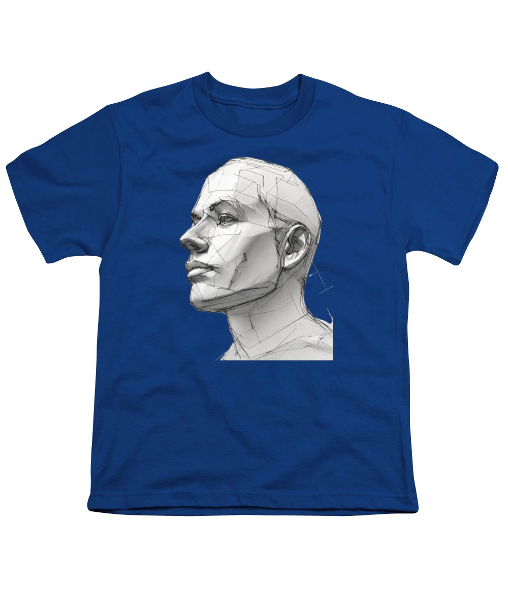 Human Face Sketch - Youth T-Shirt