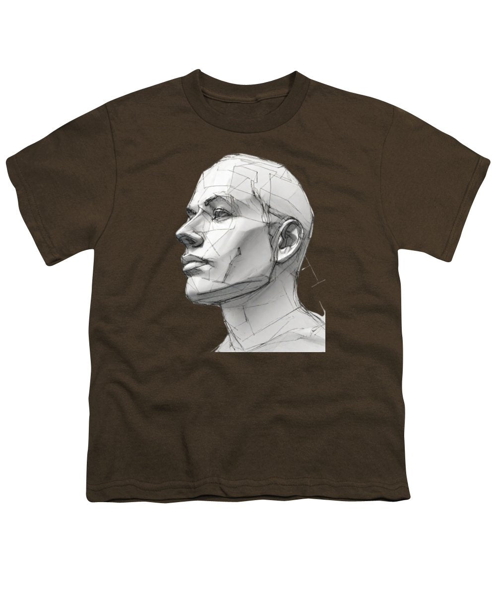 Human Face Sketch - Youth T-Shirt