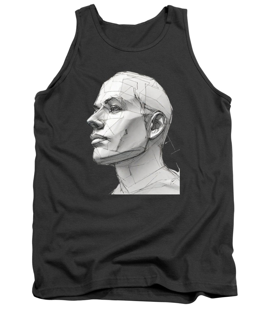 Human Face Sketch - Tank Top