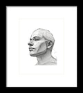 Human Face Sketch - Framed Print